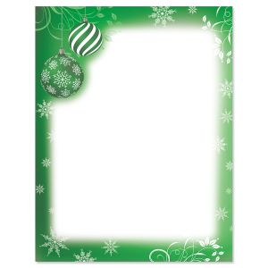 Flourish and Ornaments Christmas Letter Papers