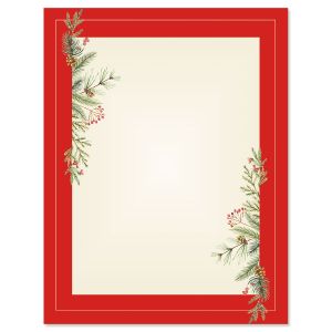 Delicate Filigree Christmas Letter Papers