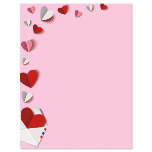 Paper Hearts Valentine's Day Letter Papers