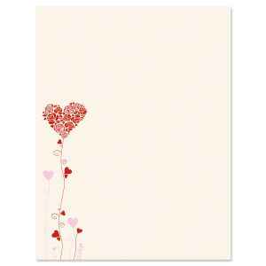 Seeds of Love Valentine's Day Letter Papers