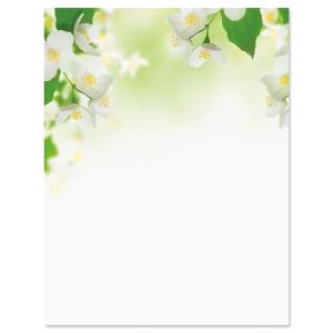 White Florals Letter Papers