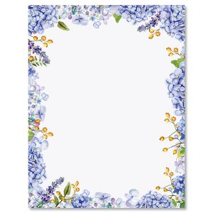 Hydrangea Florals Letter Papers