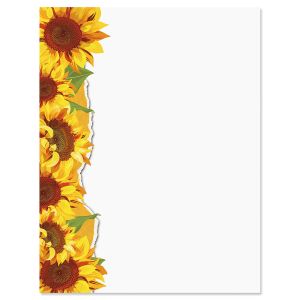 Sunflowers Letter Papers