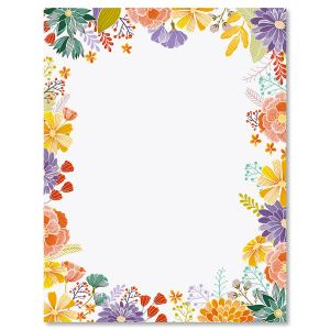Wildflower Frame Letter Papers