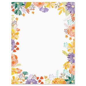 Wildflower Frame Letter Papers