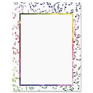 Color of Music Letter Papers