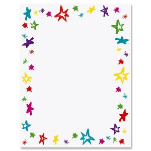 Handdrawn Stars Letter Papers