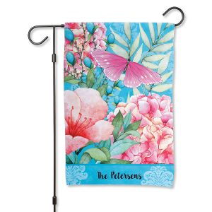 Butterfly Personalized Garden Flag