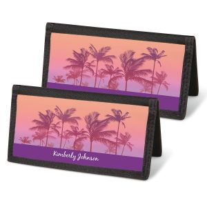 Tropical Palms Checkbook Covers
