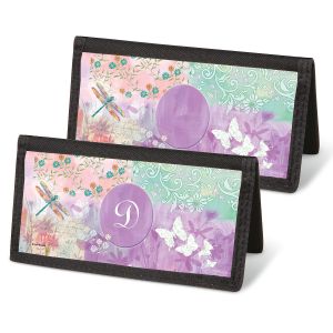 Vibrant Dragonflies Checkbook Covers 