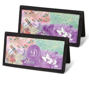 Vibrant Dragonflies Checkbook Covers 