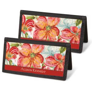 Floral Daydream Checkbook Covers