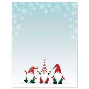 Christmas Gnomes Letter Papers