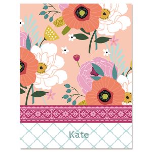 Chic Blooms Custom Note Cards