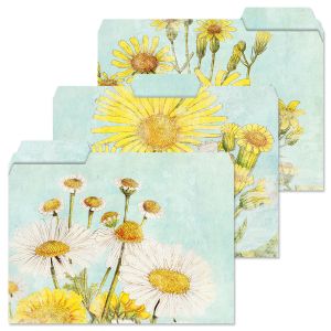 Sunny Wildflowers File Folders