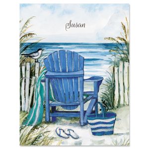 By the Sea Personalized Custom Note Cards