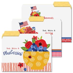 Summer Blooms & Berries File Folders
