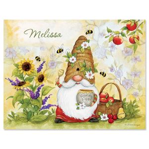 Gnome Sweet Gnome Personalized Note Cards