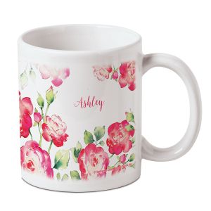 Cup of Roses Personalized Mug