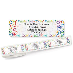 Birthday Surprise Rolled Address Labels
