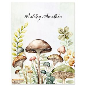 Mushroom Bunch Personalized Note Cards