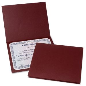 Burgundy Certificate Folder