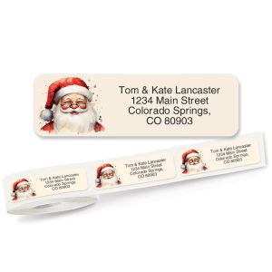 Santa's Coming Rolled Address Labels