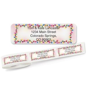 Christmas Glow Rolled Address Labels