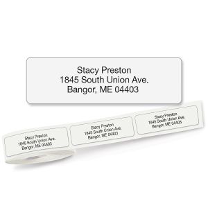Clear Rolled Address Labels