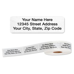 Clear Rolled Address Labels
