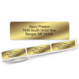 Gold Rolled Address Labels
