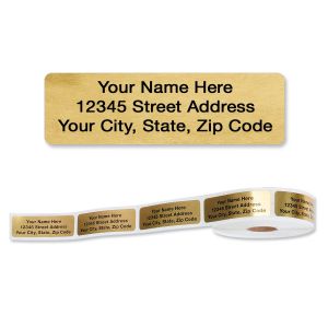 Gold Rolled Address Labels