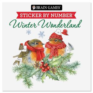 Winter Wonderland Sticker By Number Brain Games®