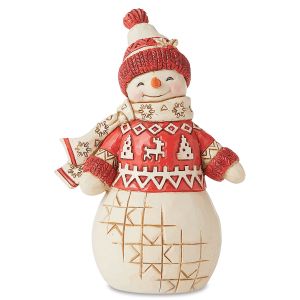 Nordic Noel Snowman Wearing Sweater by Jim Shore®