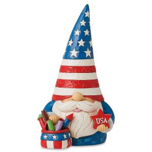 Patriotic Gnome with Basket of Fireworks Figurine by Jim Shore®