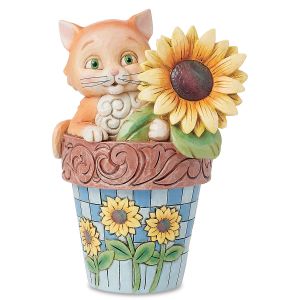 Cat in Planter Figurine by Jim Shore®