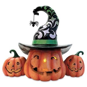 Altogether Spooky LED Light Up Pumpkins by Jim Shore®