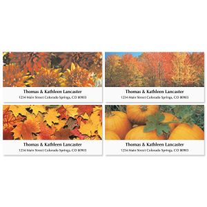 Autumn Deluxe Address Labels  (5 designs)