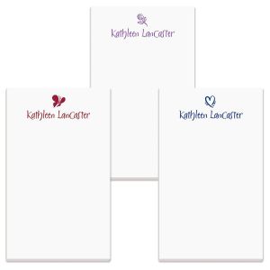 personalized note pads monogram