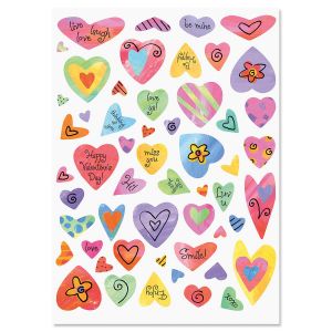 Colorful Heart Stickers