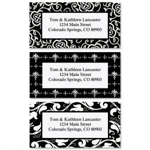 Black and White Address Label  (3 designs)