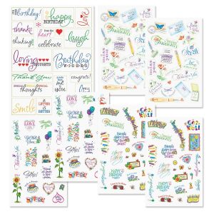 Clear Correspondence Stickers