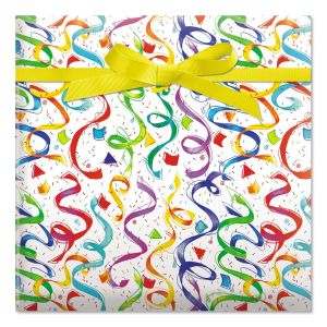 Happy Birthday Confetti Jumbo Rolled Gift Wrap