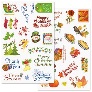 Fall and Winter Correspondence Stickers