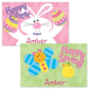Pink Easter Personalized Kids' Placemat