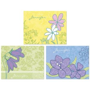 Blossom Time Personalized Note Cards  (3 Designs)