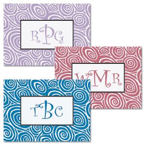 Framed Monogram Personalized Note Cards