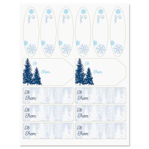 Snowy Trees Labels