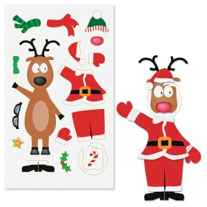 Decorate-Your-Own Reindeer Sticker Sheets