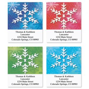 Snowflake Address Labels  (4 designs)